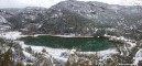 laguna de Taravilla nevada. panoramica